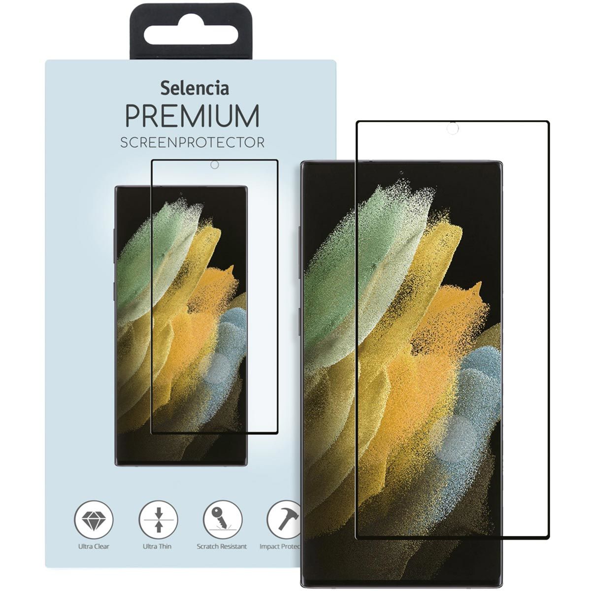 Selencia Ultrasonic Sensor Premium Screenprotector for Samsung Galaxy S22 Ultra - Glass