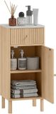 Homcom Badkamerkast - MDF - 36x30x80cm - Eiken