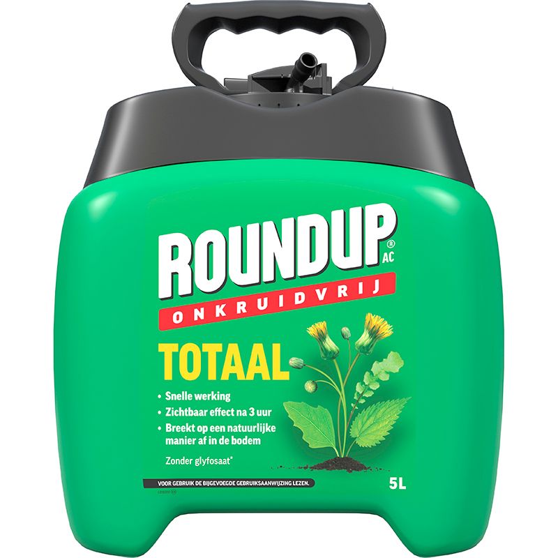 Roundup Totaal Onkruidvrij Kant en Klaar Spray incl. Drukspuit - 5L voor 50m² - Onkruidverdelger - Onkruidverwijderaars zonder glyfosaat