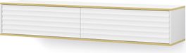 Meuble TV Wabi, 180 cm, blanc mat