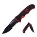 HARNDS Blazer Vouwmes Outdoor Jacht Camping Blad Staal Dubbele Veiligheid G10 Handvat met Schede Folding Knife (Titanium Zwart)