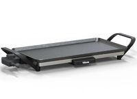 Smartwares Tristar BP-2667 Tafelgrill - 46x26cm - Zwart - Rechthoekig - 2000W - Anti-aanbaklaag