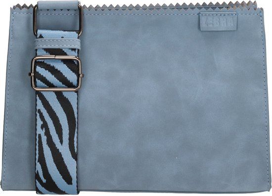 Zebra Merel Schoudertas Lichtblauw Imitatieleer Dames