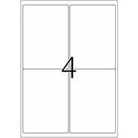HERMA Special - Papier - mat - verplaatsbare zelf-klevende laag - wit - 99.1 x 139 mm 100 etiket(ten) (25 vel(len) x 4 adresetiketten