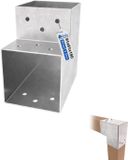 Gezu Impex L Paalverbinder voor pergola 91 × 91 mm – Thermisch Verzinkt