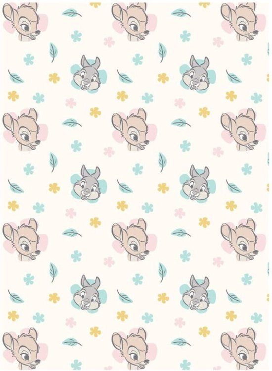 Disney Bambi Fleeceplaid Flower - 110 x 150 cm - Polyester