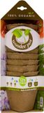 Woodee Meuwissen Agro Bv Houtvezel Kweekpotjes - 12 Stuks - 8 x 7 cm - Vierkant