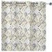Homemaison - Rideau occultant motif losange - 145x260cm - Jaune