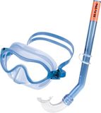 Seac Set Baia, duikmasker- en snorkelset voor kinderen 4-8 jaar, lichtblauw