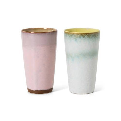 HKLIVING Lattemok 70s (Ø7,5 cm) (280 ml) (set van 2)