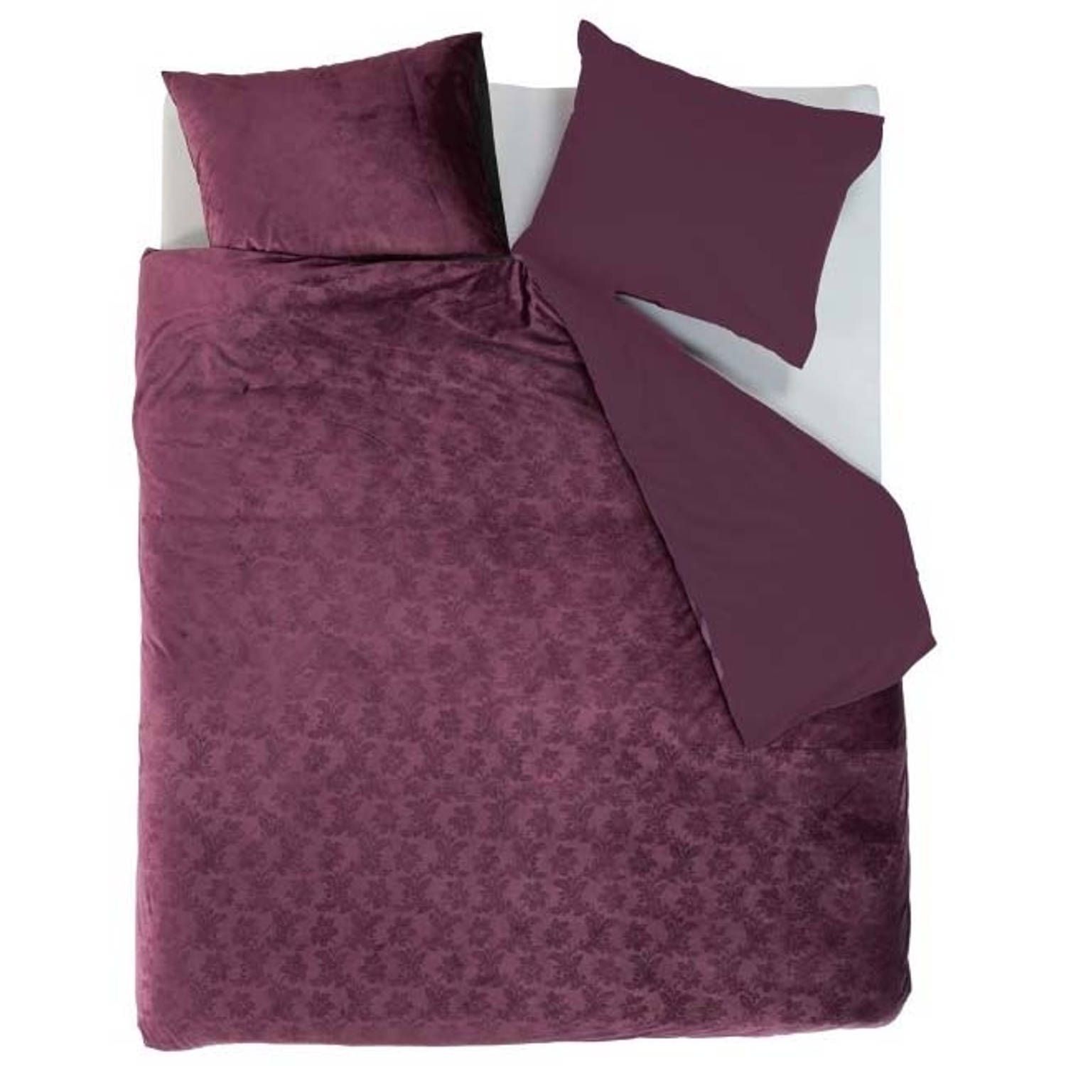 At Home by BeddingHouse Forgotten Dekbedovertrek - Aubergine - 240 x 200/220 cm