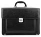 Belveder sacoche en cuir noir avec bandoulière, sac élégant en cuir pour le travail, les documents et les voyages, modèle BN93