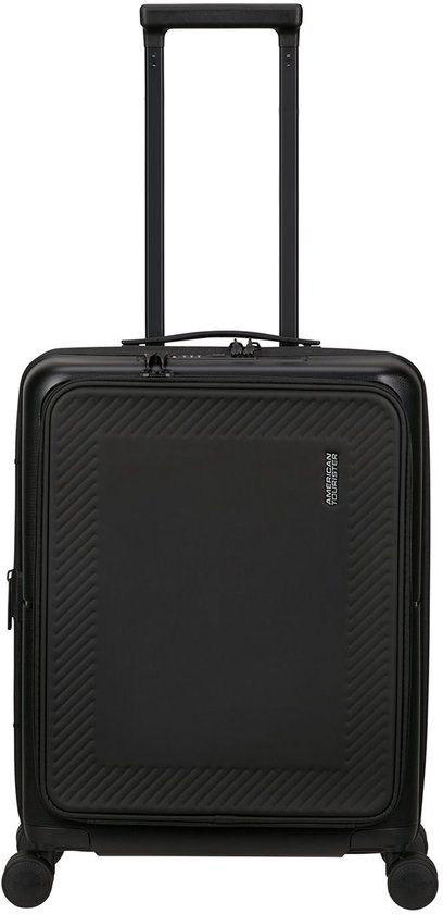 American Tourister Trolley met laptopvak Dashpop Spinner 55 / 20 Exp Frontloader True Black Zwart