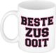 Bellatio Decorations Bol Beste zus ooit mok wit - verjaardag - cadeau beker zus / zusje