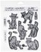 Stampers Anonymous Tim Holtz Stamp - 17.8 x 21.6 cm - Cat Motifs