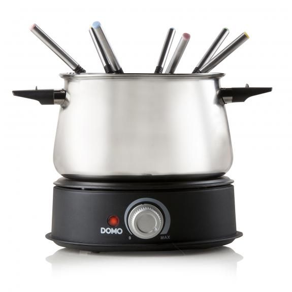 Domo DO706F Fondue - 1.4L - 1500W - 8 Vorken - RVS