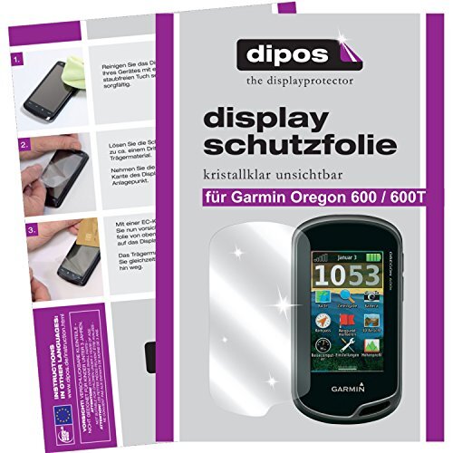 dipos I 2 x beschermfolie, helder, compatibel met Garmin Oregon 600 / 600T folie, displaybeschermfolie
