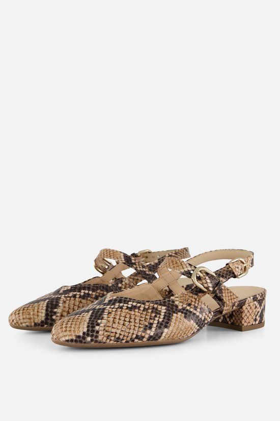 Gabor Instappers Python beige Leer