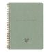 Clairefontaine 107566C - Spiraalboekje Flying Spirit - A5 14,8x21 cm - 120 Afscheurbare Gelinieerde Pag. Ivoorpapier 90g - Vakken - Vert de Gris Omslag - 5 designs achterkant willekeurig