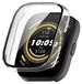 Wigento Amazfit Kunststof beschermhoes voor Amazfit Bip 5 smartwatch met beschermend glas, transparant