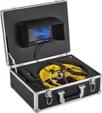 VEVOR Inspectiecamera voor riolering, 50 meter, met 7-inch LCD-scherm, DVR en waterdichte behuizing. Complete set voor inspectie van leidingen en afvoeren, inclusief 8GB SD-kaart (50M, 7 inch)