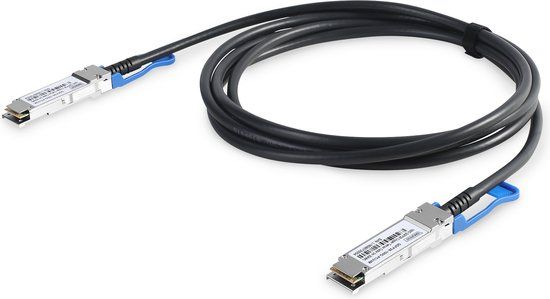 Digitus DN-81603 InfiniBand en Glasvezelkabel 3 m QSFP28 DAC Zilver, Zwart
