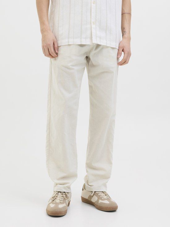 JACK&JONES JPSTKANE SUMMER LINEN BLEND JOGGER SN Heren Broeken L