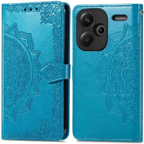 iMoshion Hoesje Xiaomi Redmi Note 13 Pro Plus (5G) - Book Case - Turquoise - Met Pasjeshouder