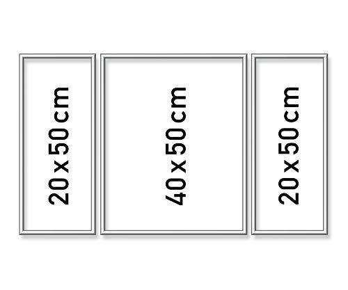 Schipper 605260767 Schilderen Op Getallen-Triptychon Aluminium Frame, Zilver