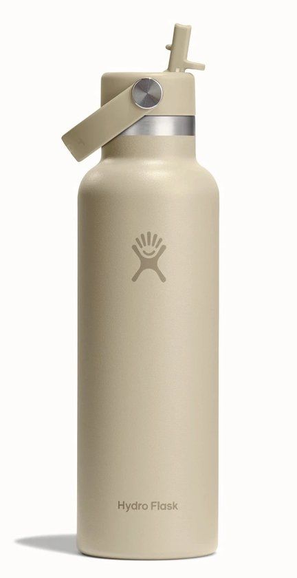 Hydro Flask Standard Mouth Flex Straw Cap Drinkfles (621 ml) - Oat