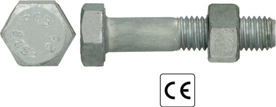 pgb-Europe PGB-FASTENERS SB-bout CE 8.8 EN15048-1 M24x130 Tvz | 10 st