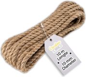 Creative Deco ALWO Sp. z o.o. Creatief Deco Jute Touw | 10m Lengte | 10mm Dikte | Bruin