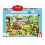Schmidt Puzzle - À la ferme - 100 pièces - Dès 6 ans