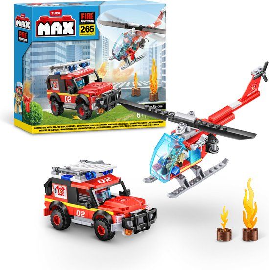 ZURU Max City Brandweer Auto 265-delig