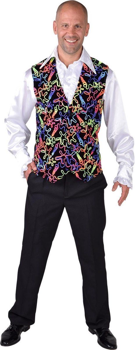 Magic design Verkleedvest Heren Zwart Maat XXL/3XL