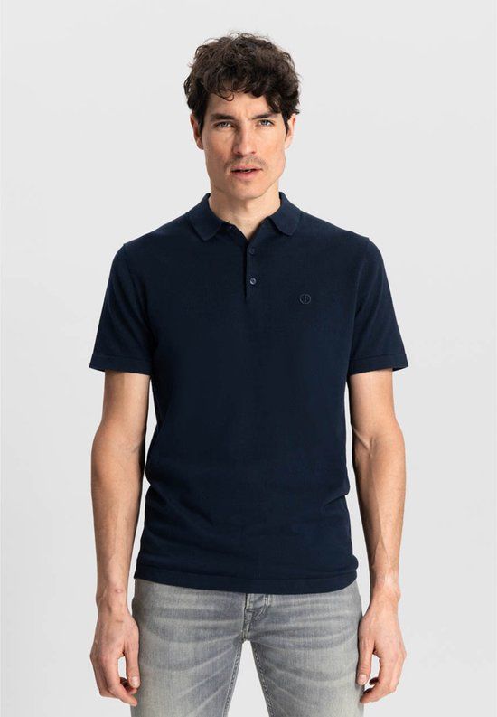 DSTREZZED 420022 649 Dk. Navy Lange Mouw Polo Marine