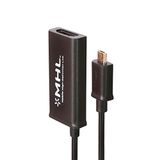 Prolinx MHL-5 HDMI-adapter, 0,20 m, zwart