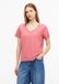 s.Oliver T-shirt V-hals Korte mouw Katoen Roze Dames Maat 38