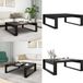 vidaXL Table basse Chêne noir 100 x 100 x 35 cm Bois transformé