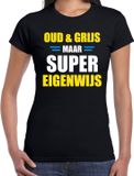 Bellatio Decorations Shoppartners Bv Oud en grijs verjaardag t-shirt zwart voor dames - verjaardag kado shirt / outfit S