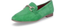 Tamaris Dames Instappers 1-24222-42 700 groen Suède Rubber Maat 38 EU