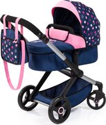 Bayer Design Combi Poppenwagen Xeo Blauw/Roze