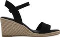 Tamaris Dames Espadrilles met Sleehak Zwart - Maat 41