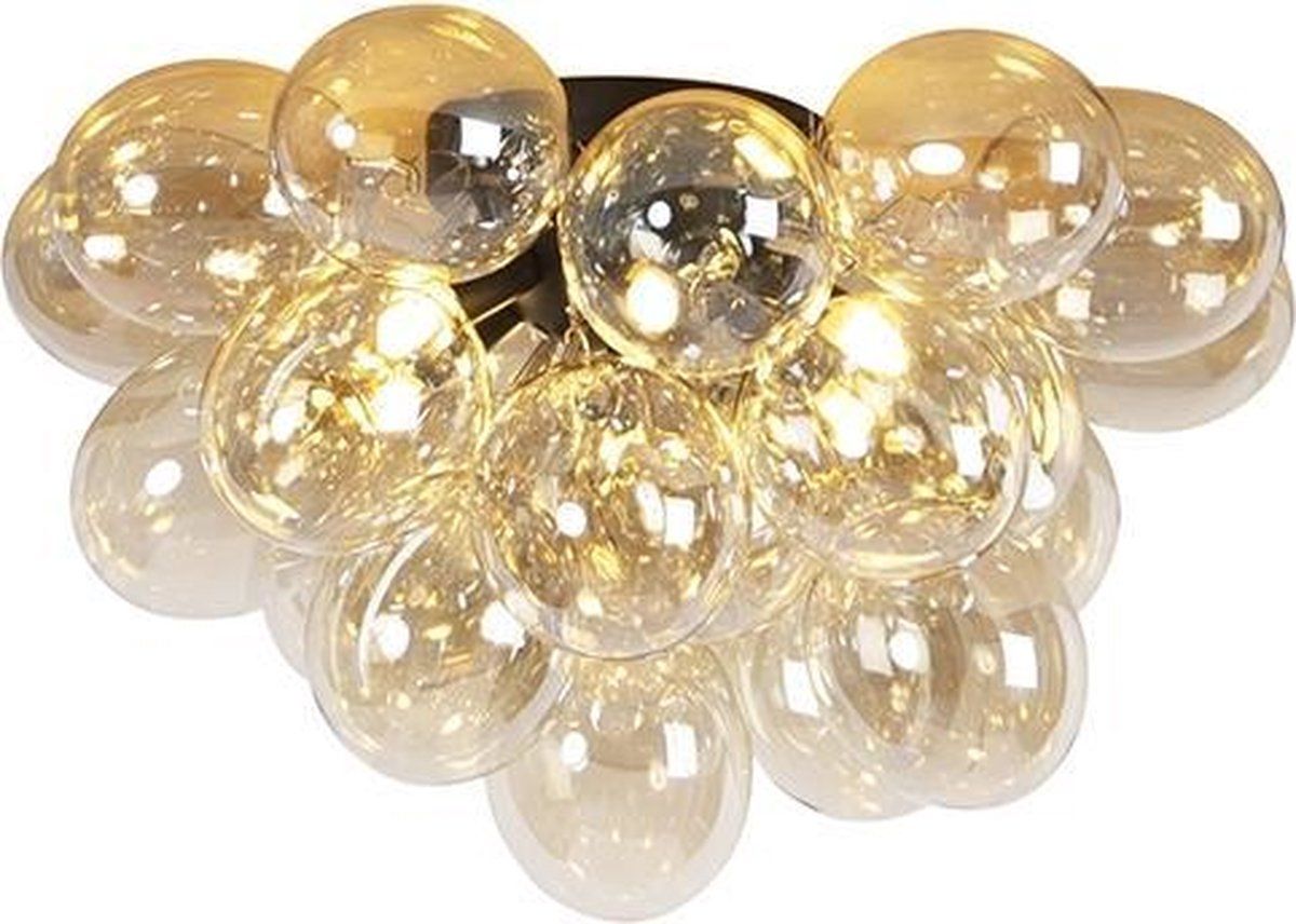 QAZQA Uvas - Design Plafondlamp - 6 lichts - Ø 500 mm - Goud/messing