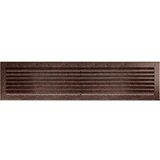 Kratki FRESH 17cm x 70cm koper ventilatierooster haardrooster