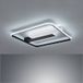 Fischer & Honsel Blithe Plafondlamp, wit, zandzwart, 50x50cm, 3-traps dimmer