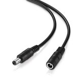 conecto Holle stekker verlenging DC kabel 5,5x2,1mm 5m zwart