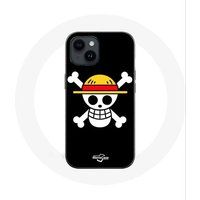 Maniacase Case voor iPhone 14 Plus One Piece Manga Death's Head Zwarte Achtergrond