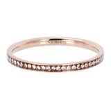 iXXXi invulring Zirkonia Crystal R02501 Goud, Zilver, Rosé of zwart (2MM)