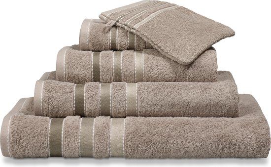 Vandyck Badlaken Prestige Lines Hazel - 70x140 cm - Katoen - 500 g/m2